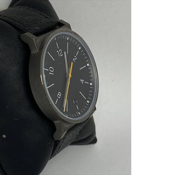 Fossil Barstow FS5508 Men's Black Leather Analog Dial Quartz Wrist Watch UC271 - Picture 5 of 12